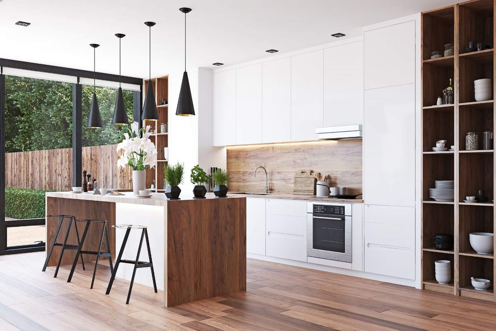 Tres cocinas con isla que te van a encantar