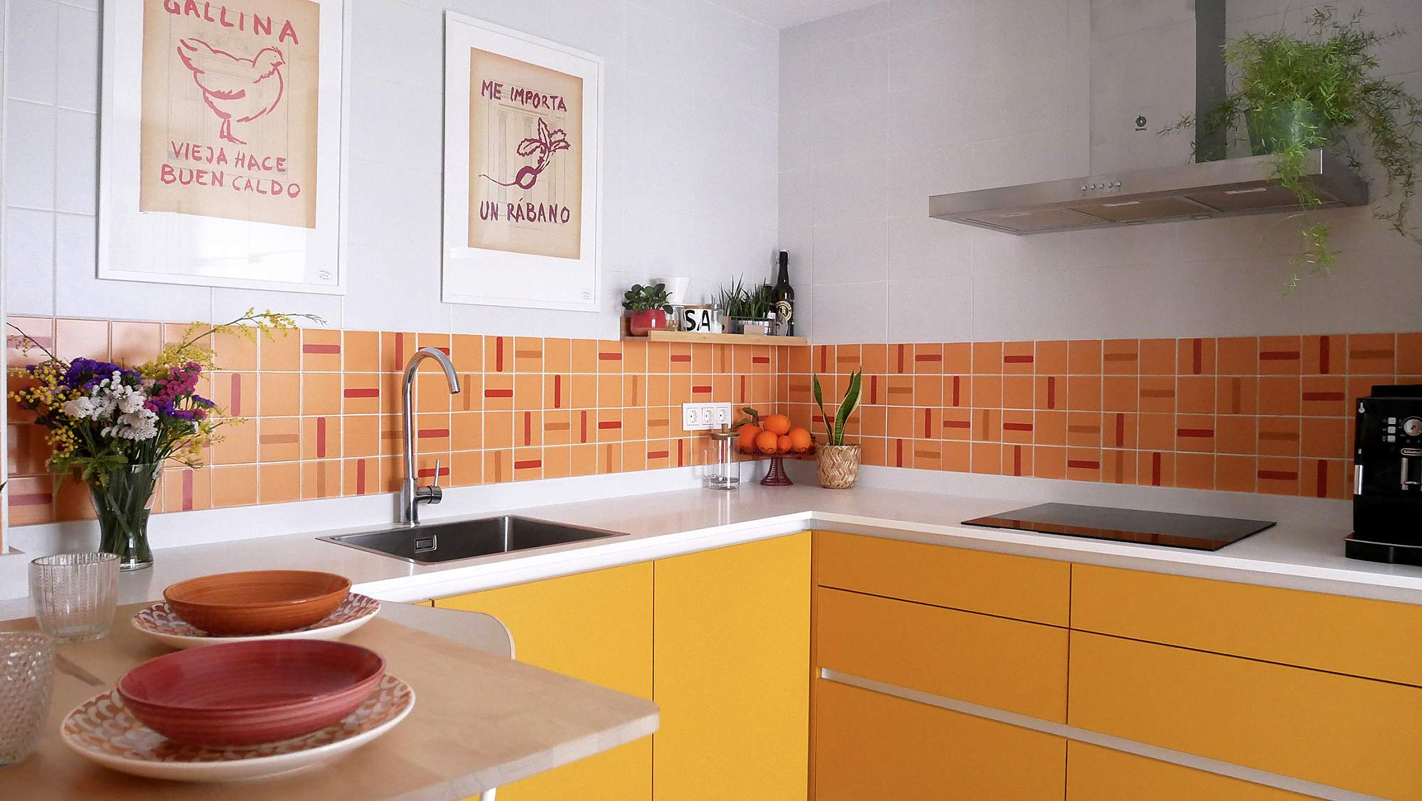 ¡Explosión de color en tu cocina!