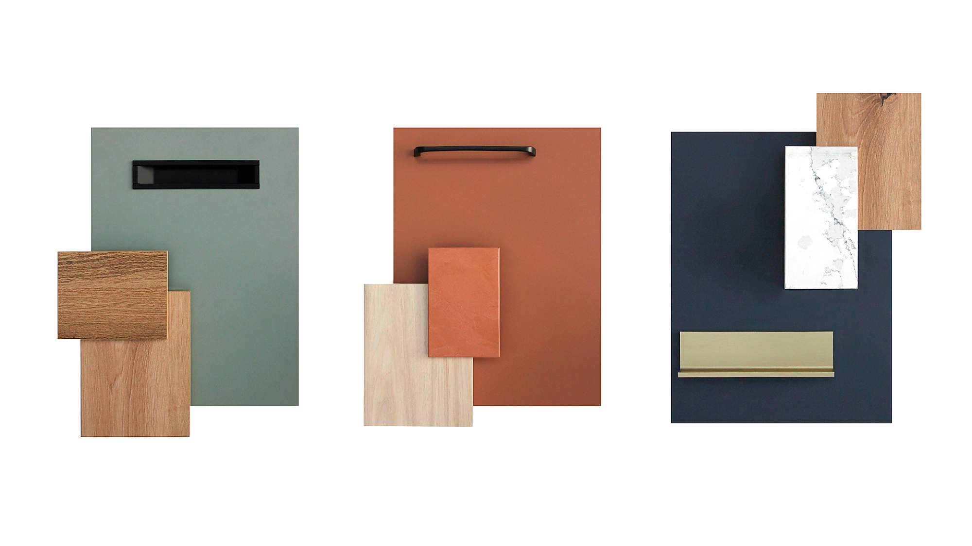 Tres combinaciones para llenar de color tu cocina